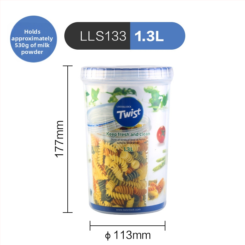 Lock okrugla plastična kutija za skladištenje hrane za voće i povrće, korejski stil, kapacitet 301-500 ml
