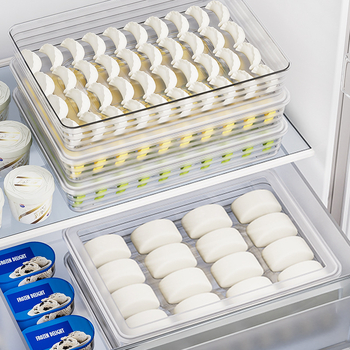 Cutie de depozitare pentru gyoza, din plastic, siguranță alimentară, stil japonez, păstrează prospețimea, 40 bucăți