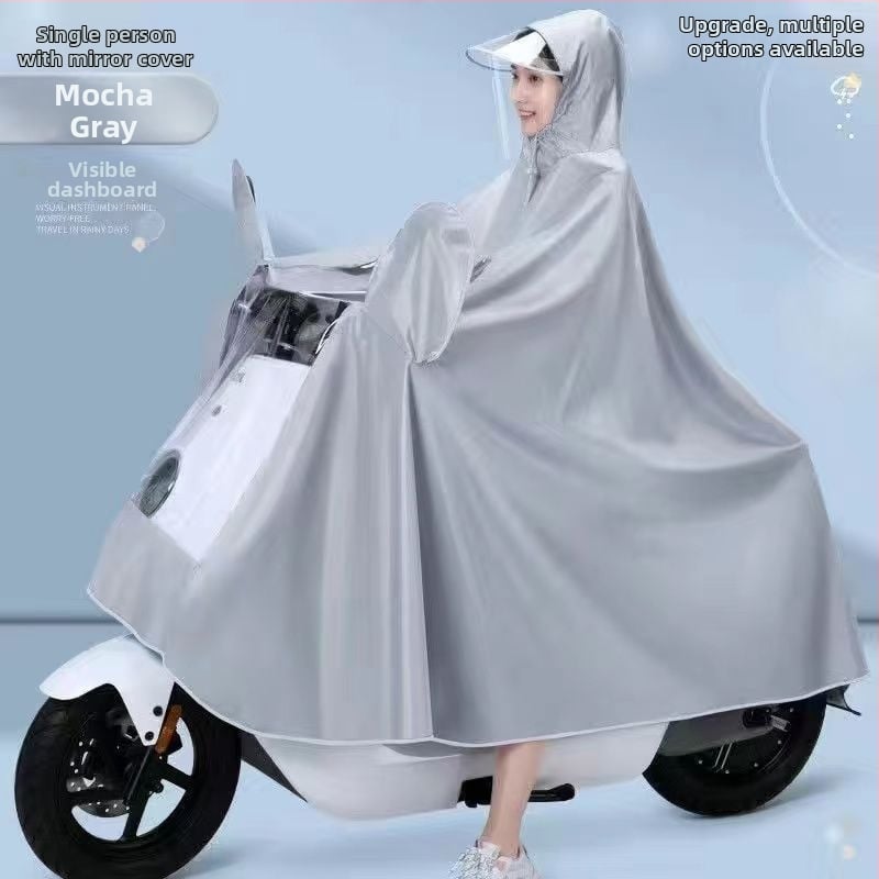 Пончо за двама мотоциклетисти – водоустойчива защита за мотоциклети и електрически превозни средства, дебел Oxford плат, възможност за персонализация