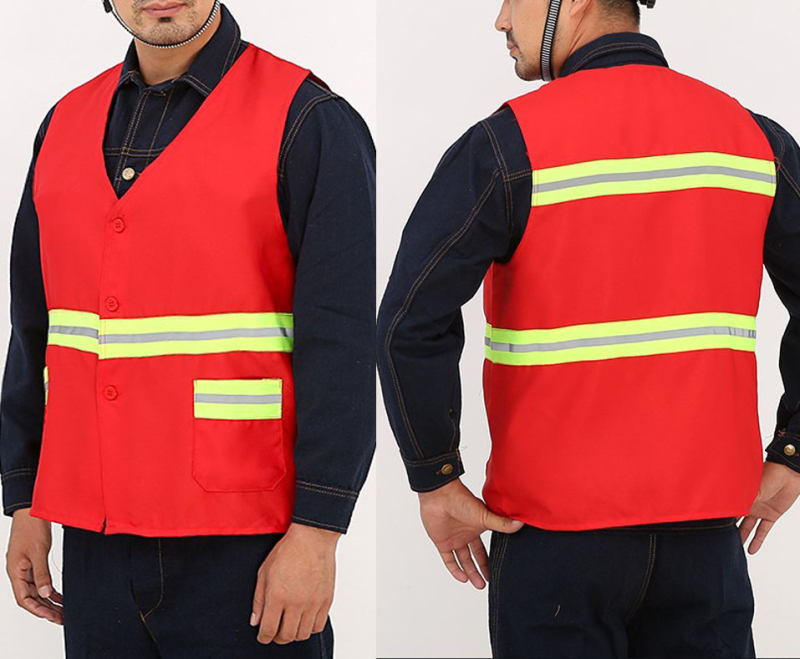 Reflektirajuća sigurnosna vest za rad na otvorenom — Marka: Good care; Materijal: Uniform Fabric; Težina: 120; Namjena: vanjski rad.