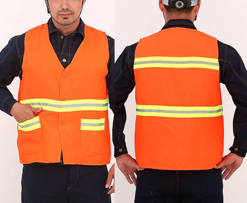 Reflektirajuća sigurnosna vest za rad na otvorenom — Marka: Good care; Materijal: Uniform Fabric; Težina: 120; Namjena: vanjski rad.
