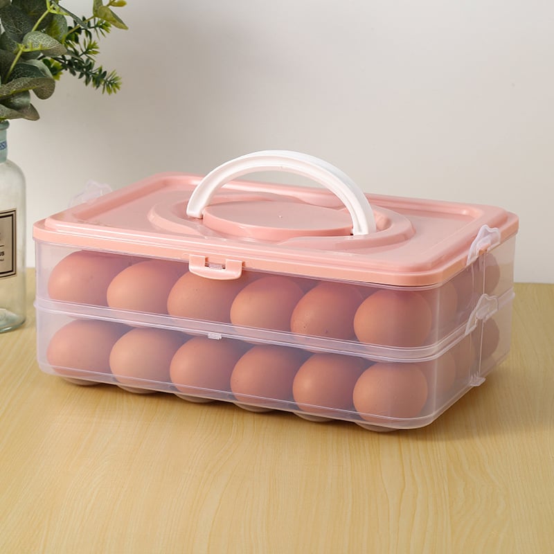 Lan Xiang Κουτί Αποθήκευσης Αυγών — Πλαστικό Πιστοποιημένο για Τρόφιμα, Κατάλληλο για Ψύξη, Κατασκευασμένο στην Κίνα
