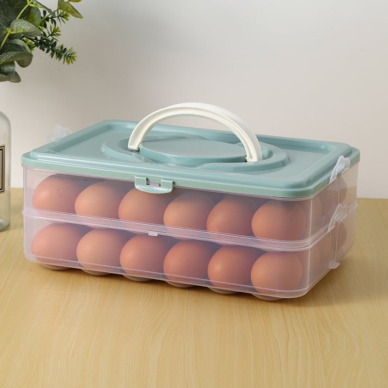 Lan Xiang Κουτί Αποθήκευσης Αυγών — Πλαστικό Πιστοποιημένο για Τρόφιμα, Κατάλληλο για Ψύξη, Κατασκευασμένο στην Κίνα