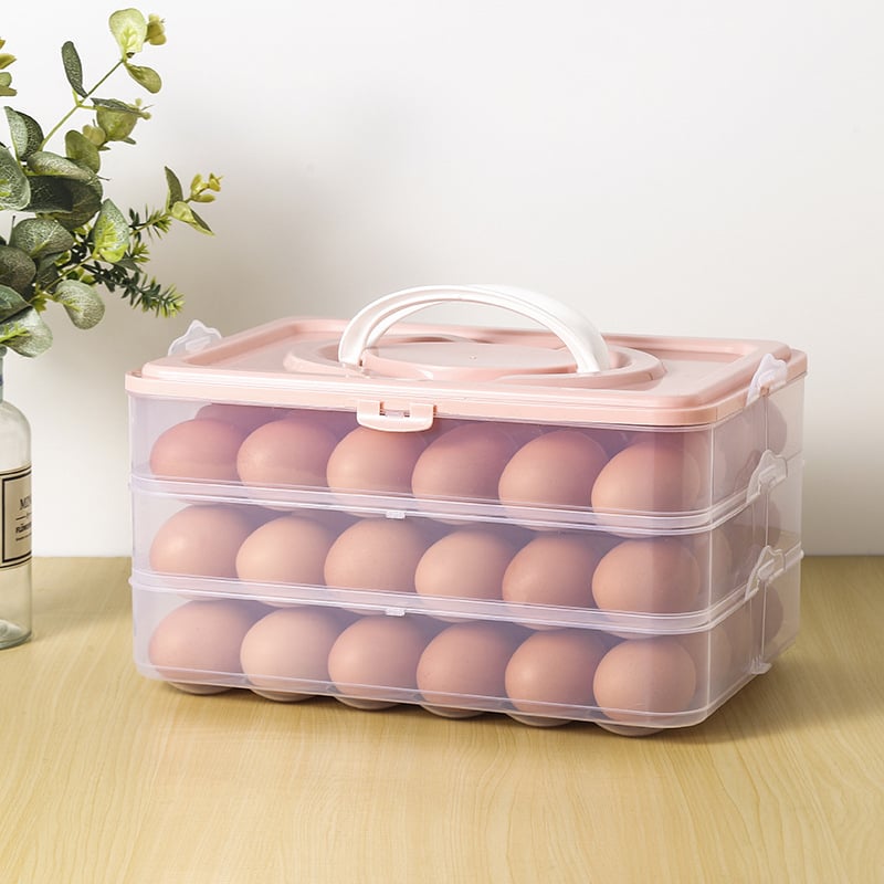 Lan Xiang Κουτί Αποθήκευσης Αυγών — Πλαστικό Πιστοποιημένο για Τρόφιμα, Κατάλληλο για Ψύξη, Κατασκευασμένο στην Κίνα