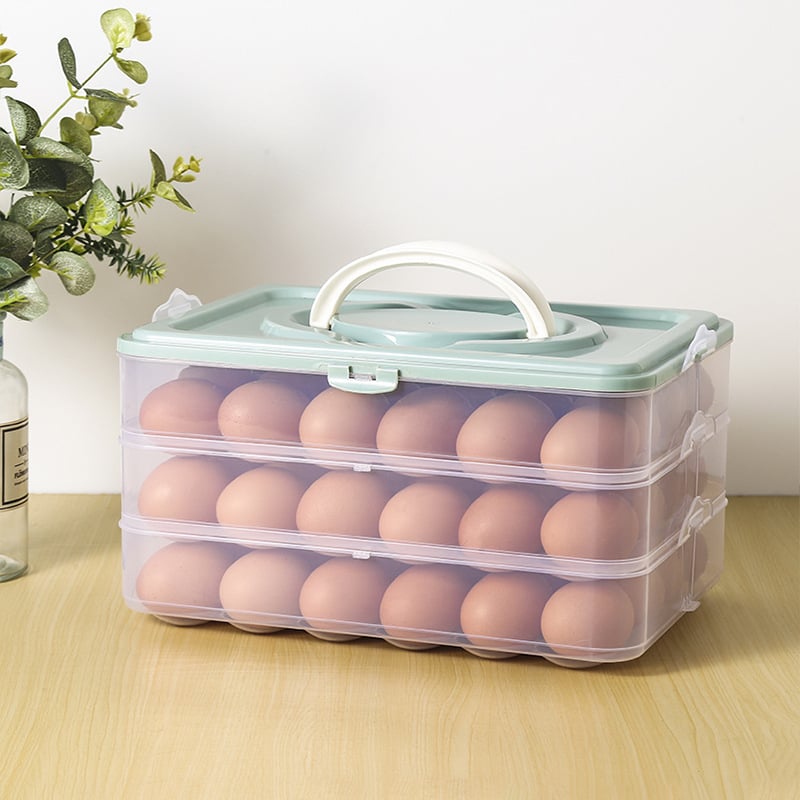Lan Xiang Κουτί Αποθήκευσης Αυγών — Πλαστικό Πιστοποιημένο για Τρόφιμα, Κατάλληλο για Ψύξη, Κατασκευασμένο στην Κίνα