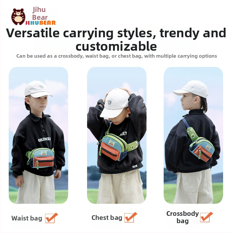 Almost a Bear detská crossbody taška z nylonu, ľahká, unisex, priedušná, roztomilý štýl, jar 2024