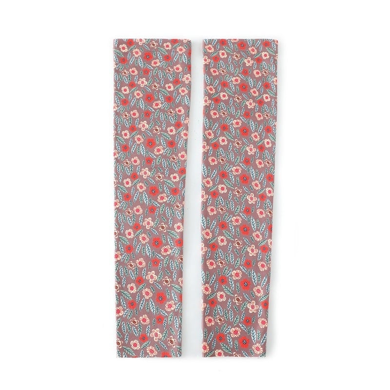 Derong принтирани протектори за прасци с ластик и колянна подложка, универсални, нехлъзгащи се, топли удължени чорапени маншети