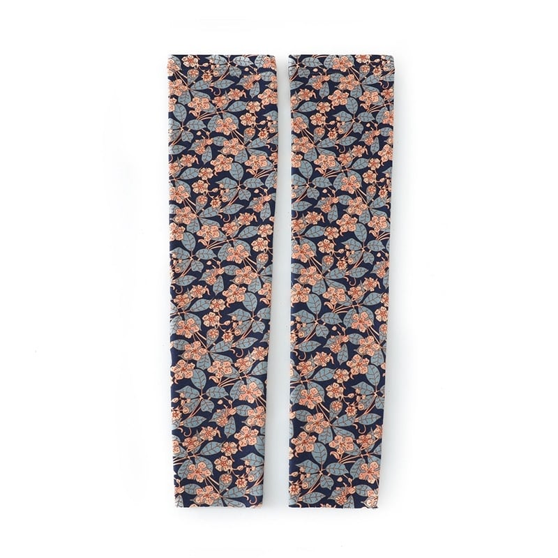 Derong принтирани протектори за прасци с ластик и колянна подложка, универсални, нехлъзгащи се, топли удължени чорапени маншети