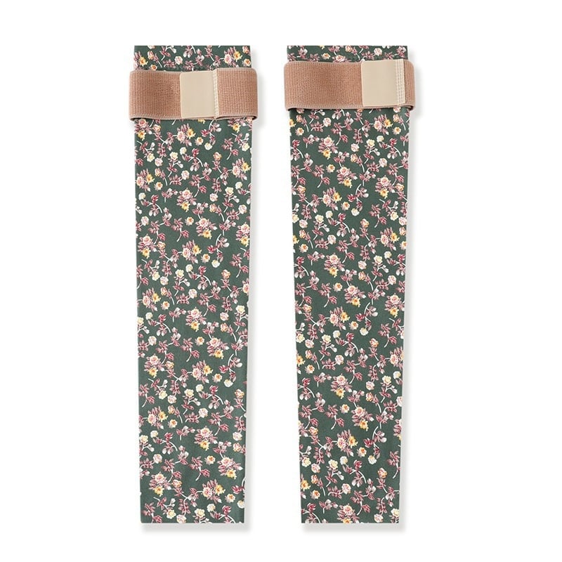 Derong принтирани протектори за прасци с ластик и колянна подложка, универсални, нехлъзгащи се, топли удължени чорапени маншети