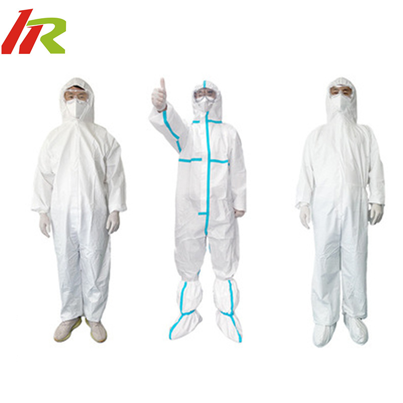 PP защитно облекло за изолация със свързан дизайн и дишащ филм