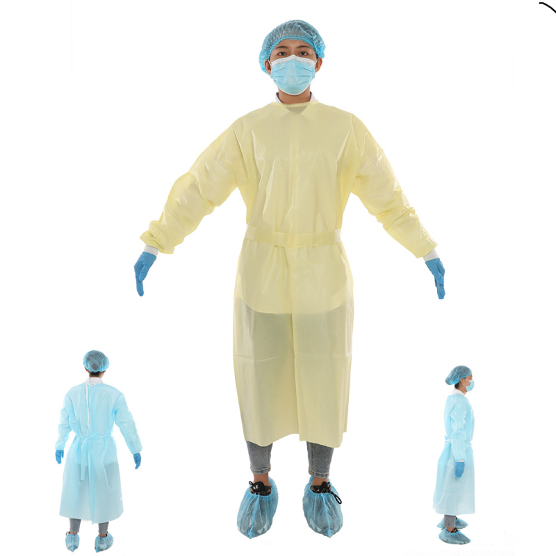 PP защитно облекло за изолация със свързан дизайн и дишащ филм