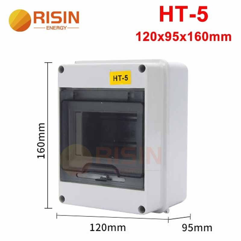 Външна IP65 кутия за разпределение на прекъсвачи за 2–24 вериги, 125A, монтаж по релса, ABS пламеноустойчив корпус