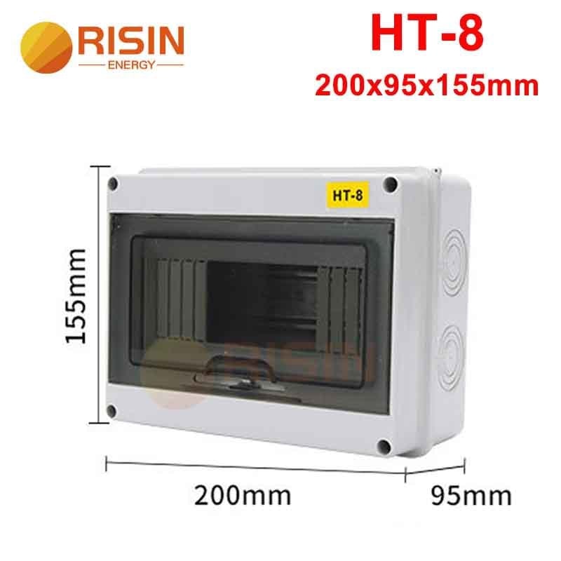 Външна IP65 кутия за разпределение на прекъсвачи за 2–24 вериги, 125A, монтаж по релса, ABS пламеноустойчив корпус