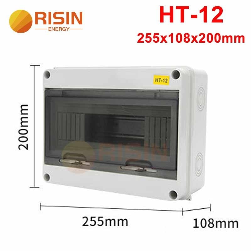 Външна IP65 кутия за разпределение на прекъсвачи за 2–24 вериги, 125A, монтаж по релса, ABS пламеноустойчив корпус