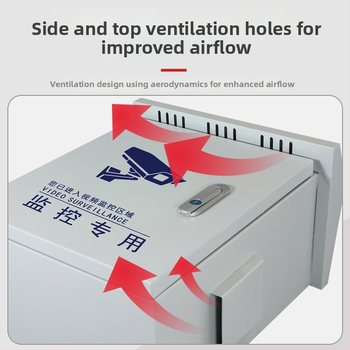 Външна кутия за видеонаблюдение JK-988, IP45, корпус от студено валцована стомана, монтаж на стена/опора, номинален ток 16 A