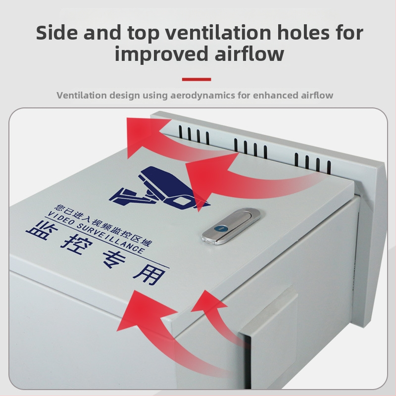 Външна кутия за видеонаблюдение JK-988, IP45, корпус от студено валцована стомана, монтаж на стена/опора, номинален ток 16 A