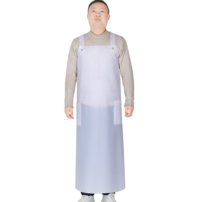 Șorț impermeabil cu lungime extinsă și bretele duble pentru adulți — material: tendoane de vită; greutate: 0.45 kg; potrivit pentru creștere, procesarea de produse acvatice, bucătărie și cantină; funcție: impermeabil și rezistent la ulei