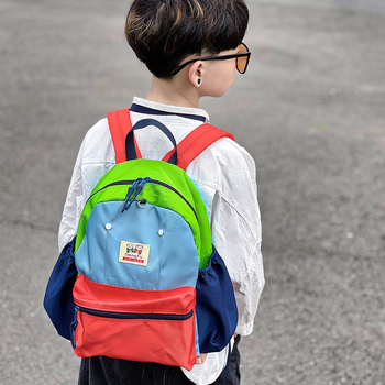 Unisex καμβάς σχολική τσάντα για νηπιαγωγείο — ελαφριά, anti-theft