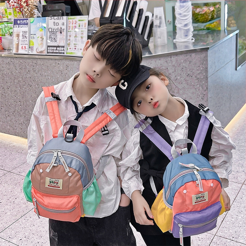 Unisex batoh do škôlky z plátna — ľahký, proti krádeži