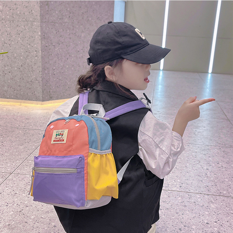 Unisex καμβάς σχολική τσάντα για νηπιαγωγείο — ελαφριά, anti-theft