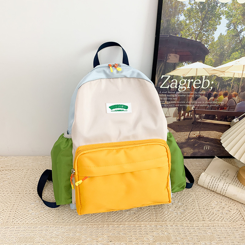 Unisex καμβάς σχολική τσάντα για νηπιαγωγείο — ελαφριά, anti-theft