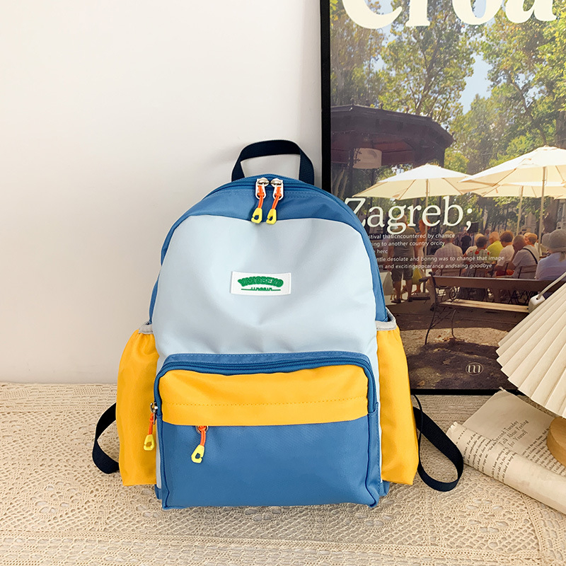Unisex καμβάς σχολική τσάντα για νηπιαγωγείο — ελαφριά, anti-theft