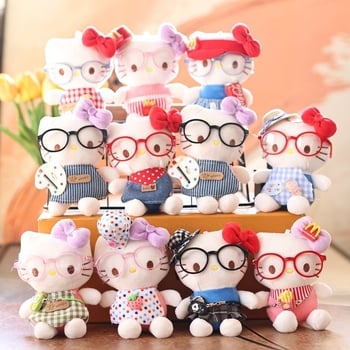 Prayer bear Κούκλα γούνας γάτας – στυλ γάτας, πολύ μαλακό κοντό βελούδινο ύφασμα, γέμισμα PP βάμβακι