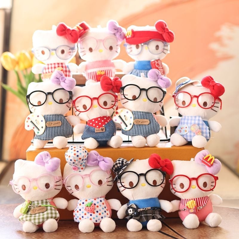 Prayer bear Κούκλα γούνας γάτας – στυλ γάτας, πολύ μαλακό κοντό βελούδινο ύφασμα, γέμισμα PP βάμβακι