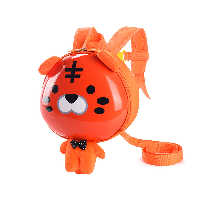 Lasteaia seljakott EVA-korpusiga, loomamustriga, kaotuste vastu köis, kõverad õla-rihmad