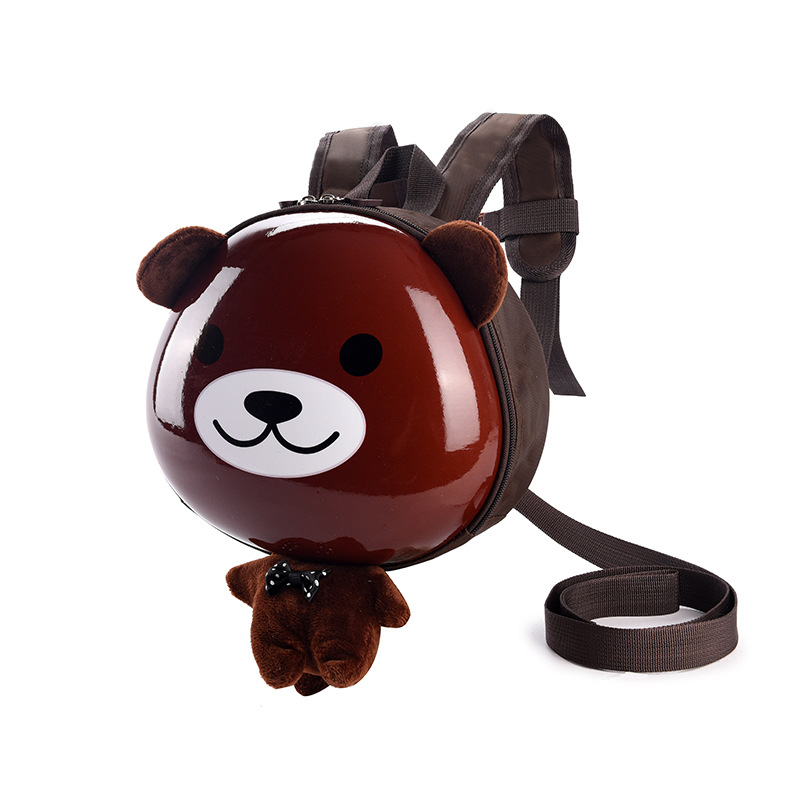 Lasteaia seljakott EVA-korpusiga, loomamustriga, kaotuste vastu köis, kõverad õla-rihmad