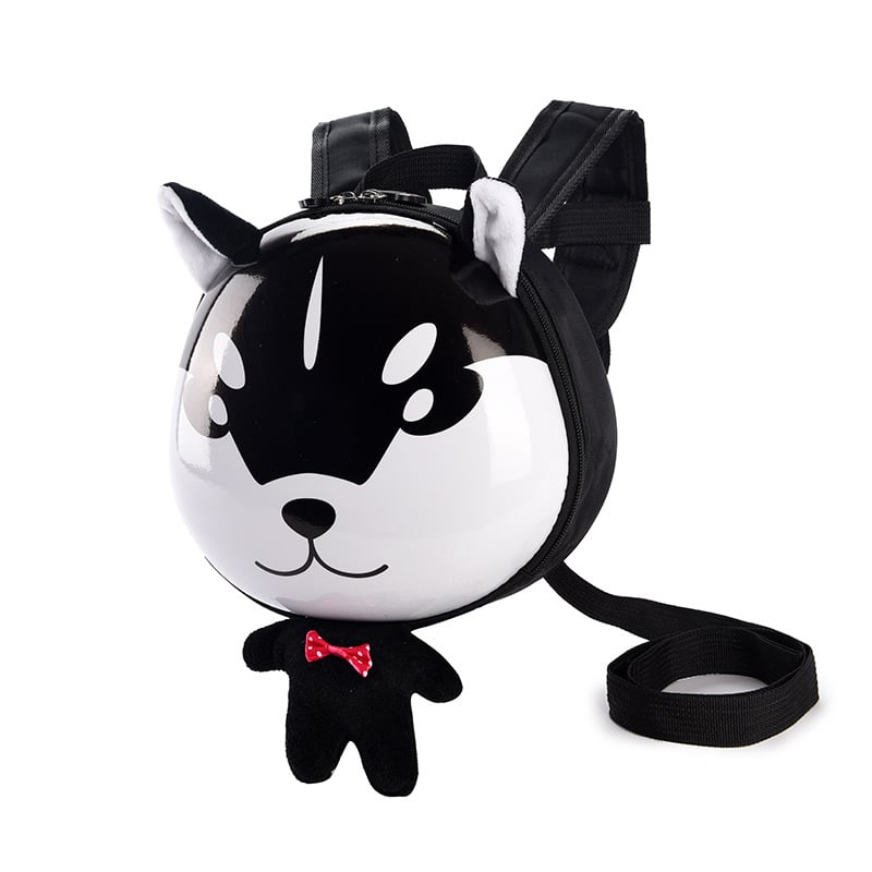 Lasteaia seljakott EVA-korpusiga, loomamustriga, kaotuste vastu köis, kõverad õla-rihmad