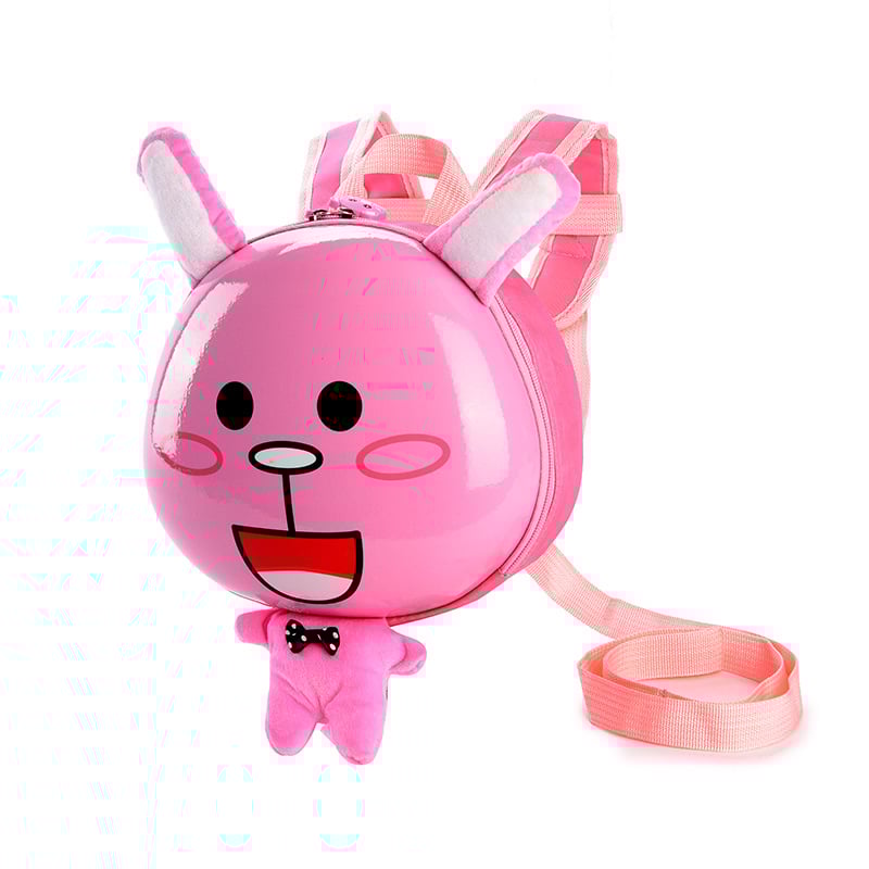 Lasteaia seljakott EVA-korpusiga, loomamustriga, kaotuste vastu köis, kõverad õla-rihmad