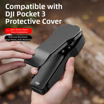 DJI Pocket 3 – горен капак калъф със протектор за екран, удароустойчив, против натиск и съхранение на филтри