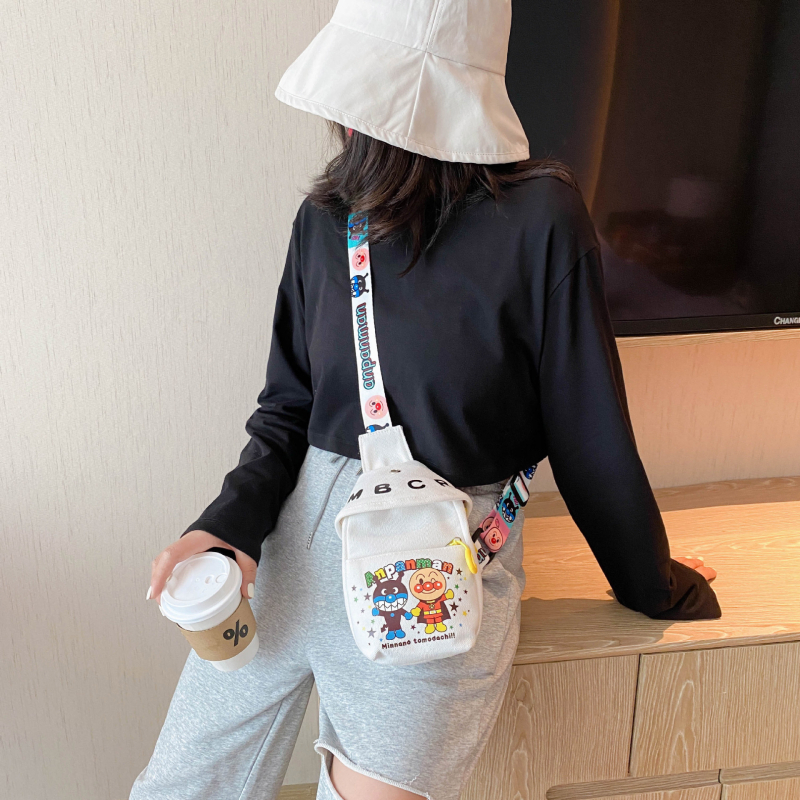 Детска платнена чанта за през рамо – унисекс, за деца, малък капацитет, полиестерова подплата