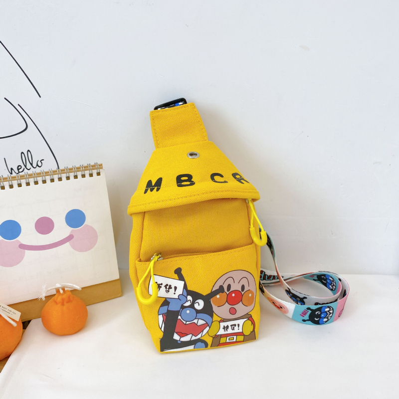 Детска платнена чанта за през рамо – унисекс, за деца, малък капацитет, полиестерова подплата