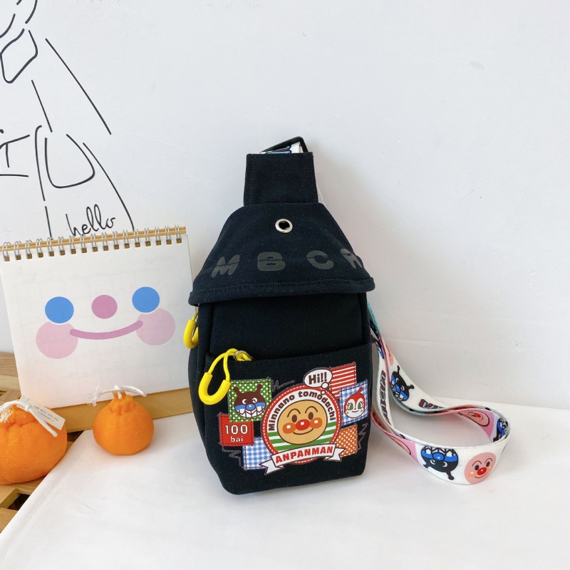 Детска платнена чанта за през рамо – унисекс, за деца, малък капацитет, полиестерова подплата