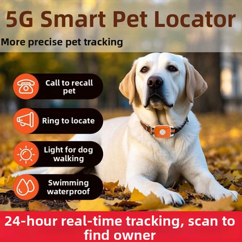 GPS локатор за домашни любимци — водоустойчива каишка за кучета и котки, проследяване при загуба, Android и iOS съвместим