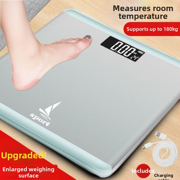 Kućna vaga za tjelesnu težinu s digitalnim zaslonom i inteligentnim punjenjem, za studente