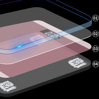 Kućna vaga za tjelesnu težinu s digitalnim zaslonom i inteligentnim punjenjem, za studente