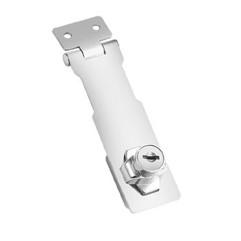 Заключваща карта за чекмеджета и файлови шкафове — неръждаема стомана и цинкова сплав, модел: с ключ, модерен стил, полирана повърхност