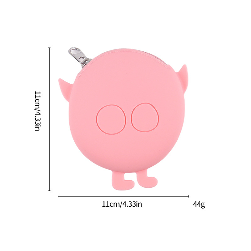 Силиконов монетник с животински принт, стил градска простота, марка GDOMG; водоустойчив, ултралек, устойчив на порязвания