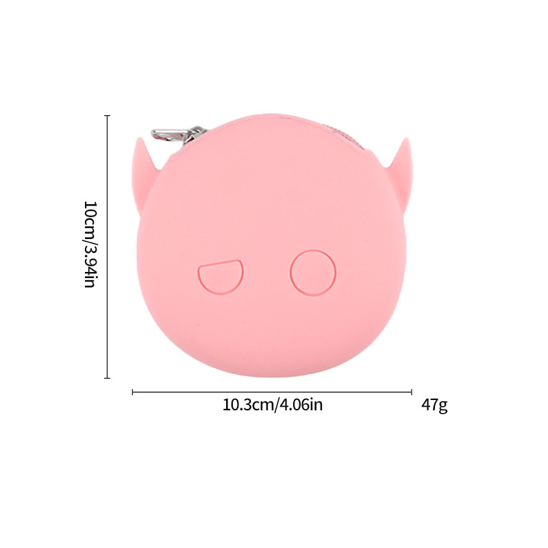 Силиконов монетник с животински принт, стил градска простота, марка GDOMG; водоустойчив, ултралек, устойчив на порязвания