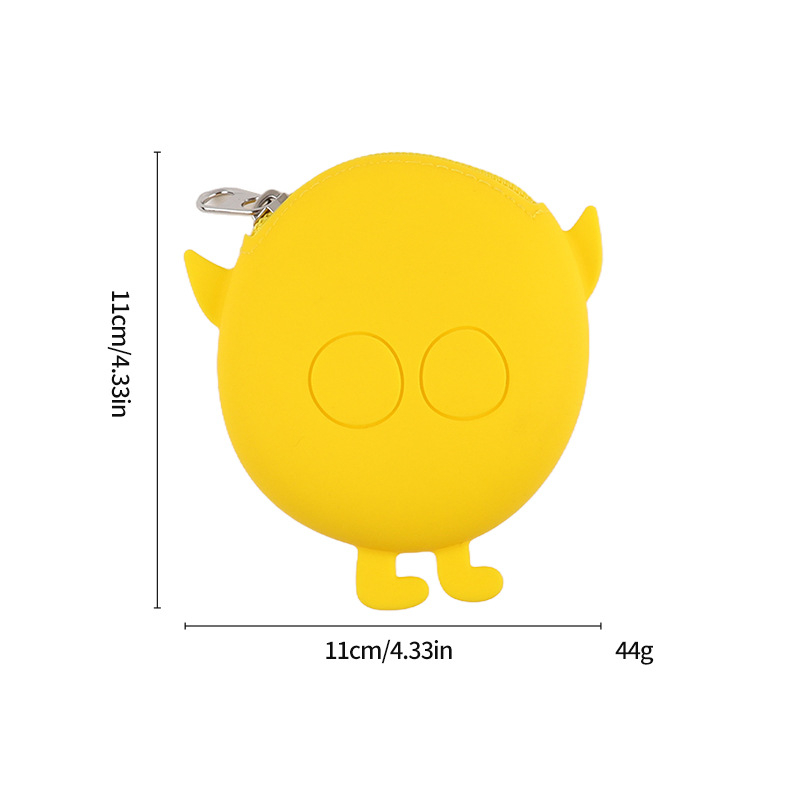 Силиконов монетник с животински принт, стил градска простота, марка GDOMG; водоустойчив, ултралек, устойчив на порязвания