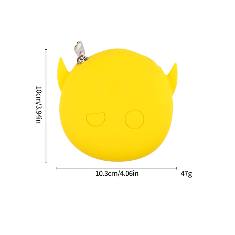Силиконов монетник с животински принт, стил градска простота, марка GDOMG; водоустойчив, ултралек, устойчив на порязвания