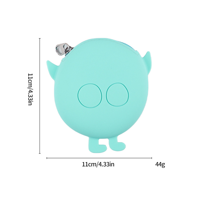 Силиконов монетник с животински принт, стил градска простота, марка GDOMG; водоустойчив, ултралек, устойчив на порязвания