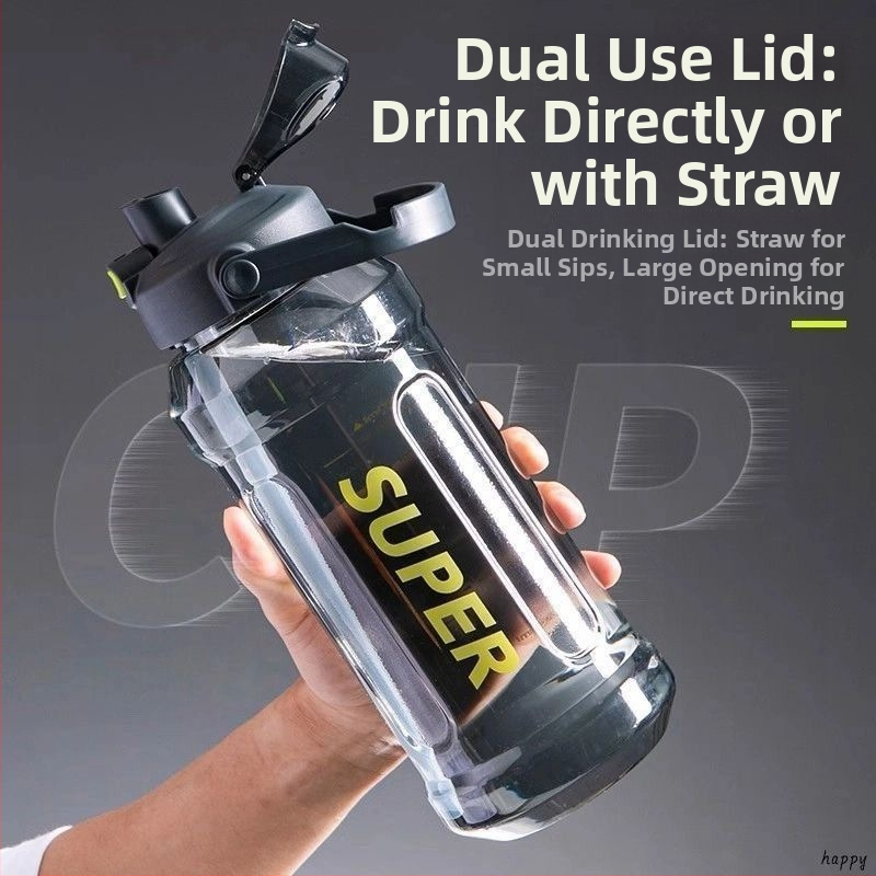 Sippy pohár, športový štýl so slamkou, jedným tlačidlom výklopný uzáver, PC plast, výška 7,5 cm