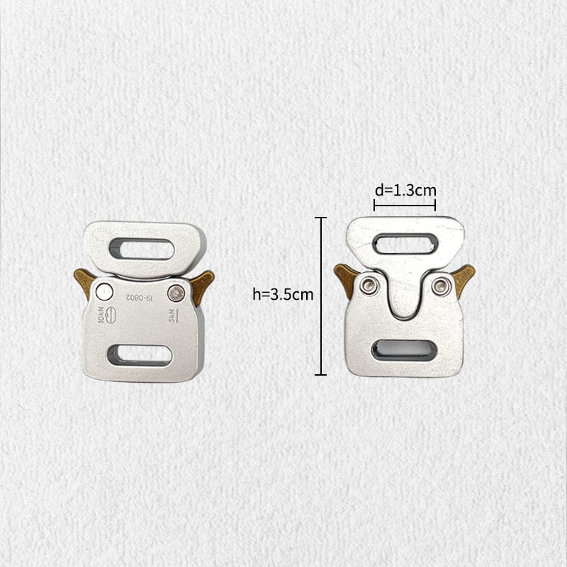 Тактическа ключалка за колан от цинкова сплав, висока якост, износоустойчива, регулируема за колани с уебинг