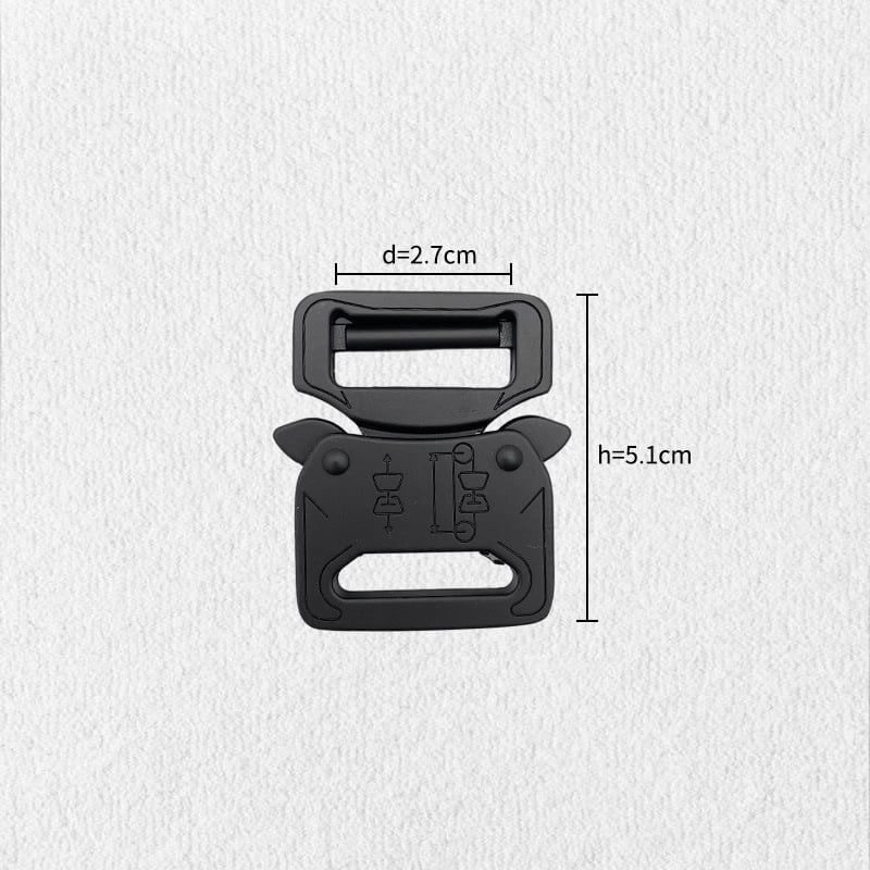Тактическа ключалка за колан от цинкова сплав, висока якост, износоустойчива, регулируема за колани с уебинг