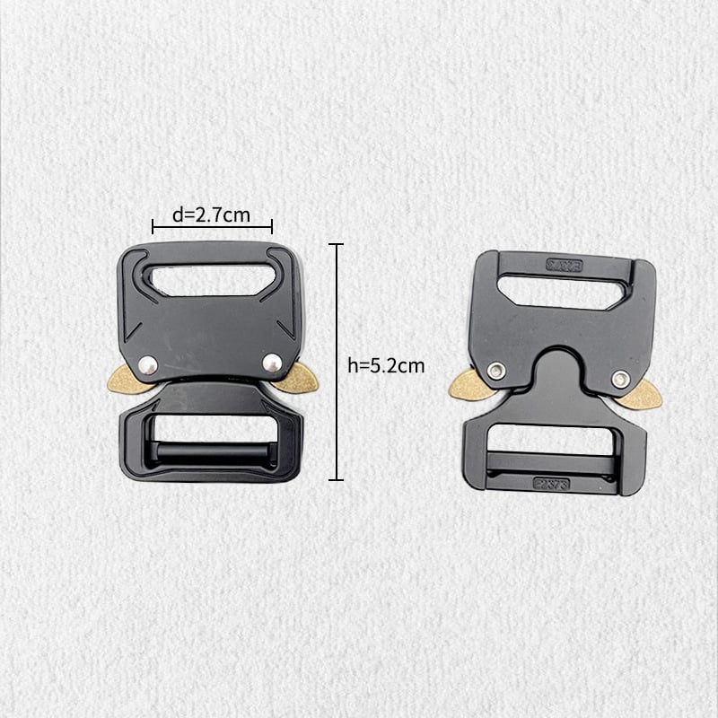 Тактическа ключалка за колан от цинкова сплав, висока якост, износоустойчива, регулируема за колани с уебинг