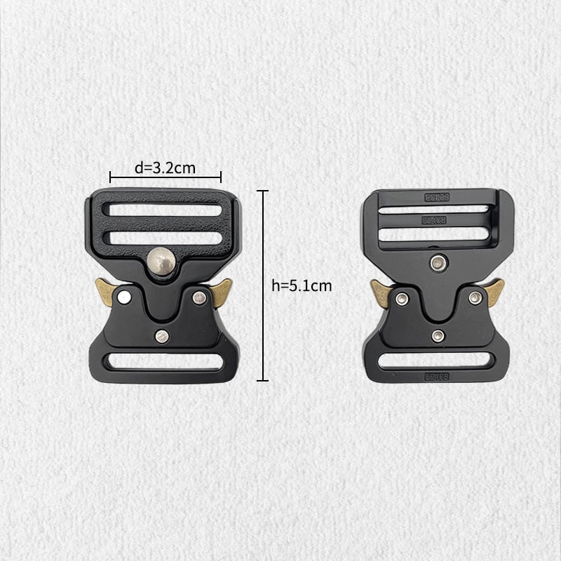 Тактическа ключалка за колан от цинкова сплав, висока якост, износоустойчива, регулируема за колани с уебинг